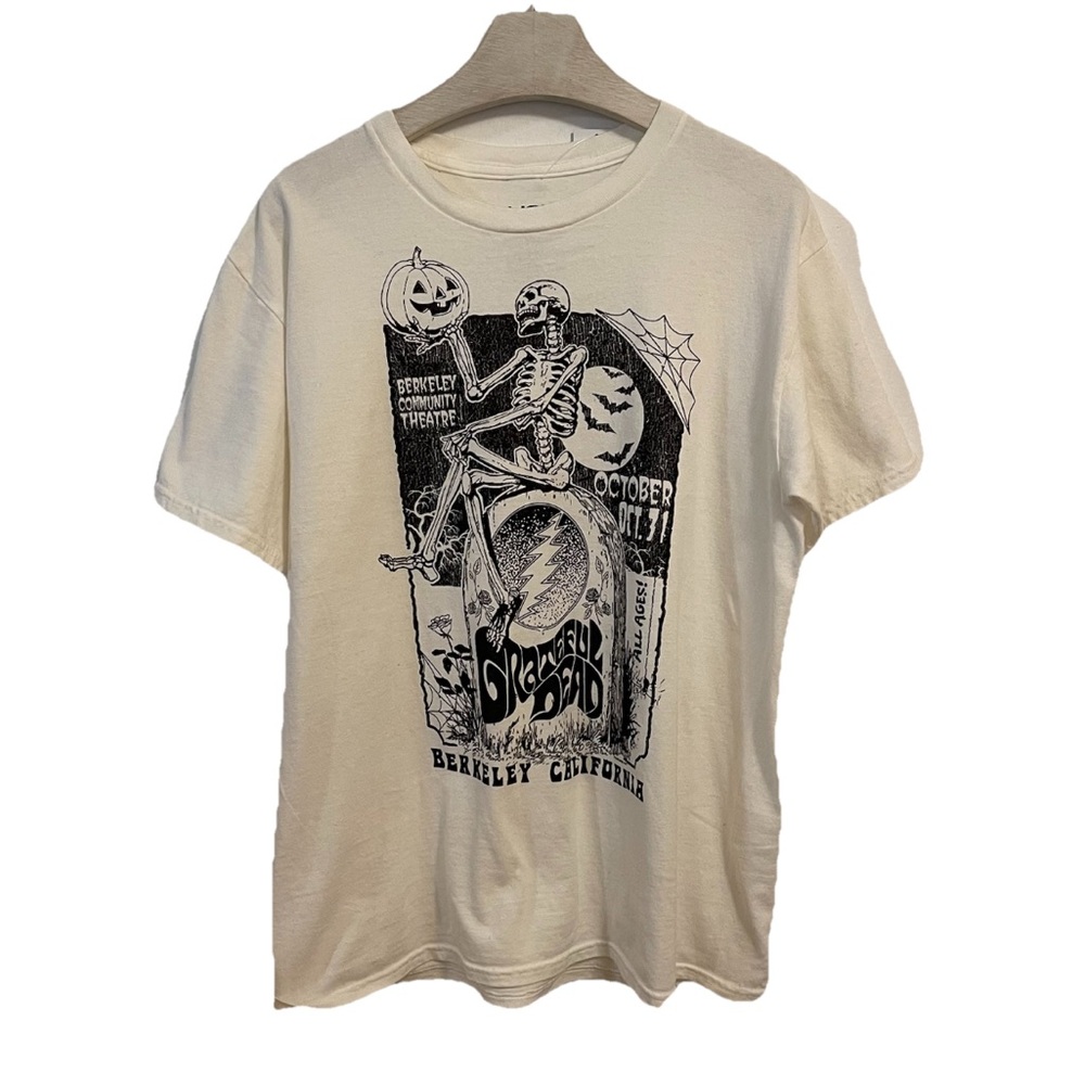 Grateful Dead T-Shirt Tee Medium Mens Berkeley Halloween Rock Band Concert NWT